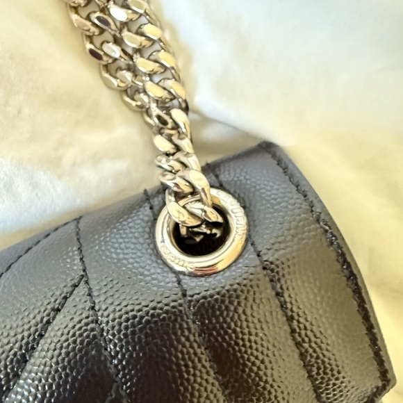 Saint Laurent Envelope Bag - Small, Black - Picture 6 of 11